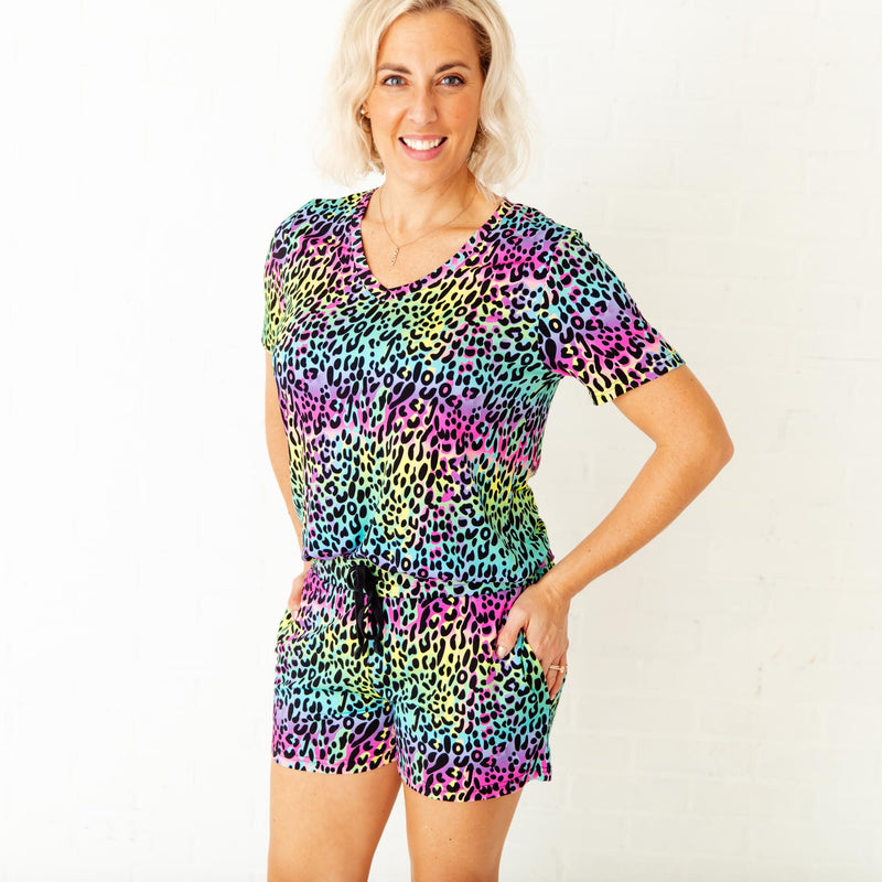 Wild At Heart Women's V-Neck and Shorts Set