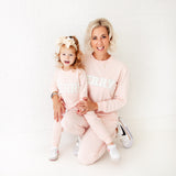 Merry Jogger Set - Children's Tinsel Pink