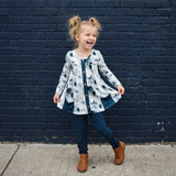 Midnight Everdream Pocket Tunic and Rouched Pants Set