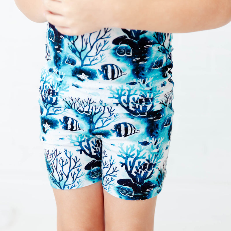 Mystic Waters Short Sleeve And Shorts Two Piece Pajamas Set