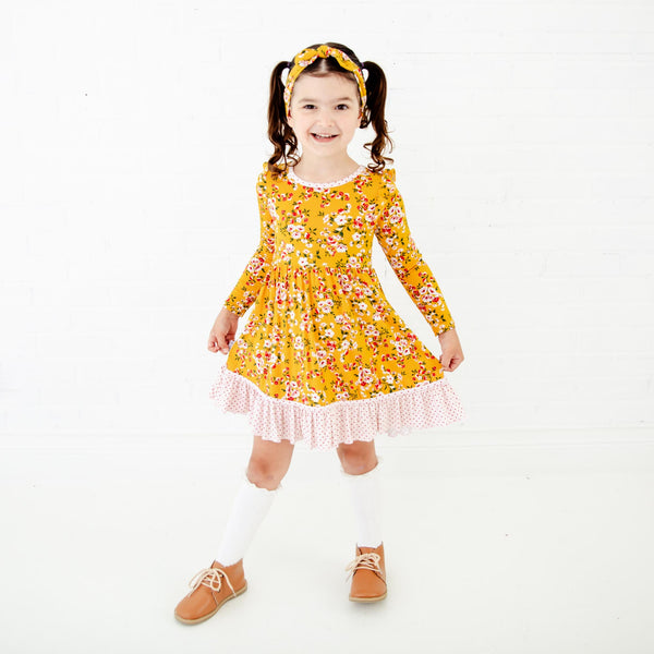 Golden Hour Ruffle Pocket Twirler and Shorts Set