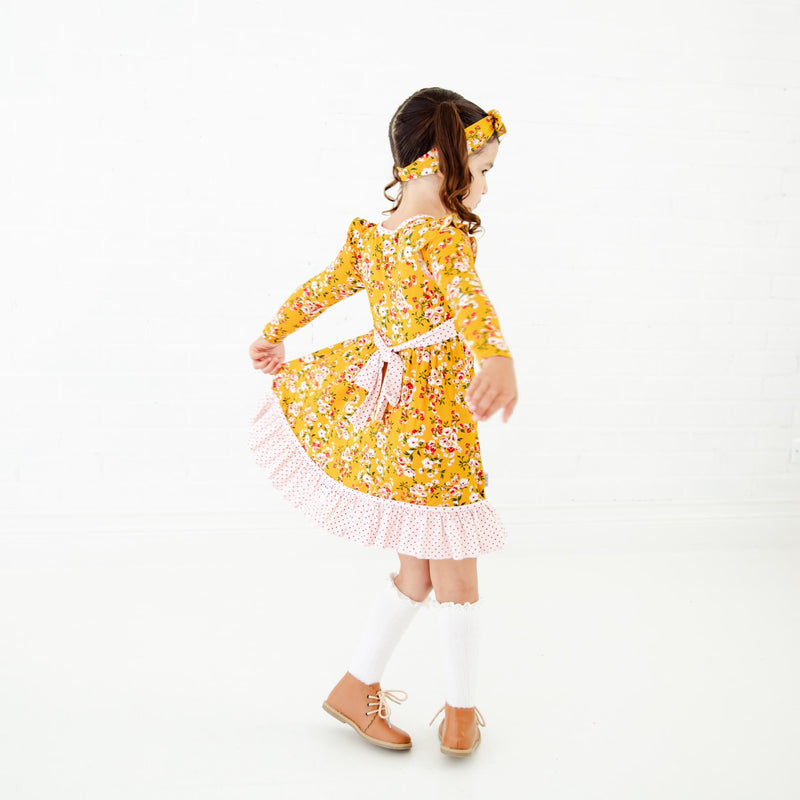 Golden Hour Ruffle Pocket Twirler and Shorts Set