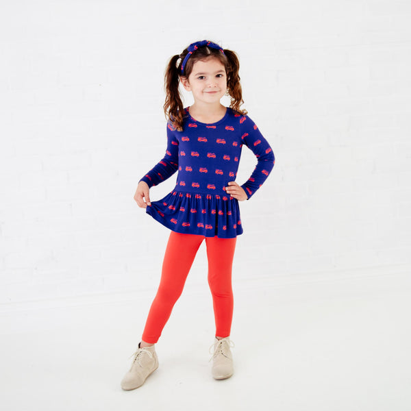 Hometown Heroes Long Sleeve Twirler Top And Pants Set - Navy