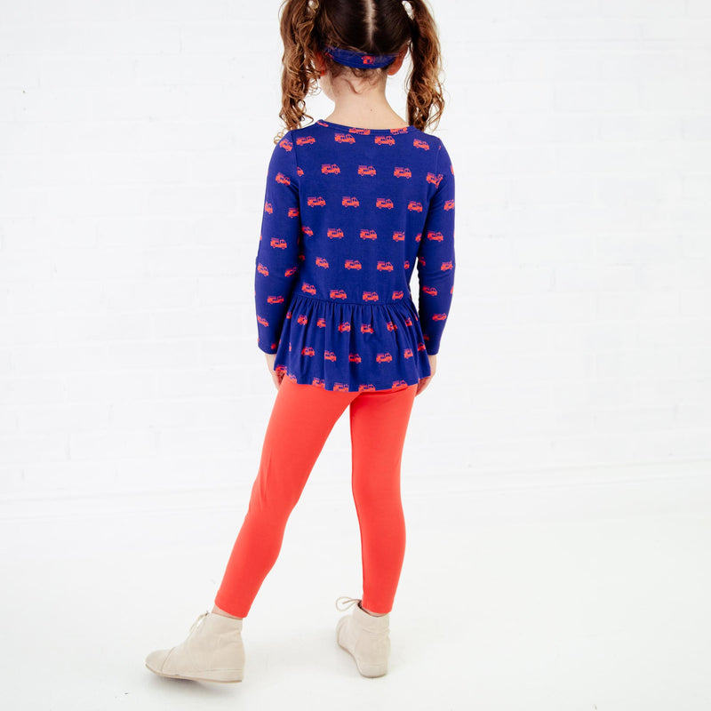 Hometown Heroes Long Sleeve Twirler Top And Pants Set - Navy