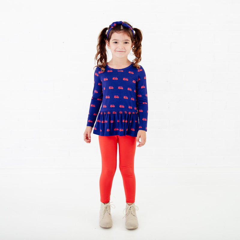 Hometown Heroes Long Sleeve Twirler Top And Pants Set - Navy