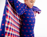 Hometown Heroes Quilted Children's Bamboo Blanket - Navy