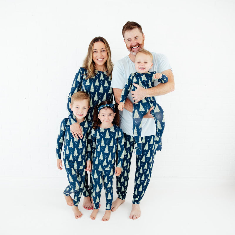 All Spruced Up Bamboo Women's Pajama Sets For Adults Navy