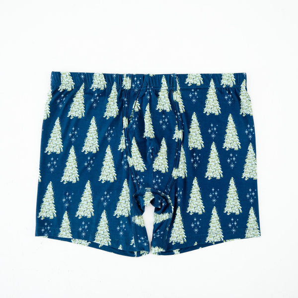 All Spruced Up Men's Boxer Briefs - Navy