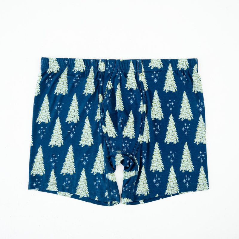 All Spruced Up Men's Boxer Briefs - Navy