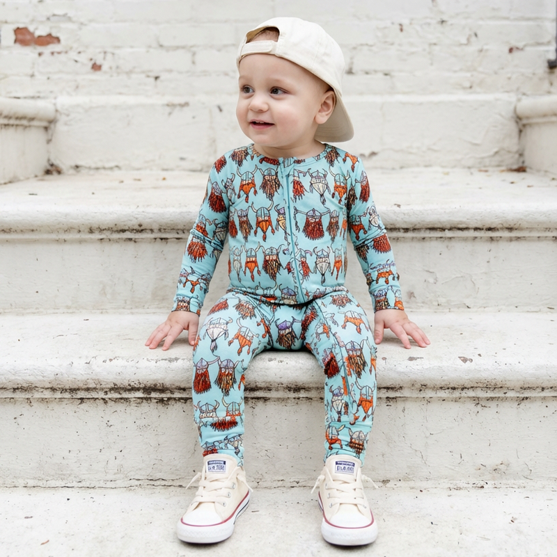 Nordic Dreams Bamboo Convertible kids Footed Pajama | Dreamiere