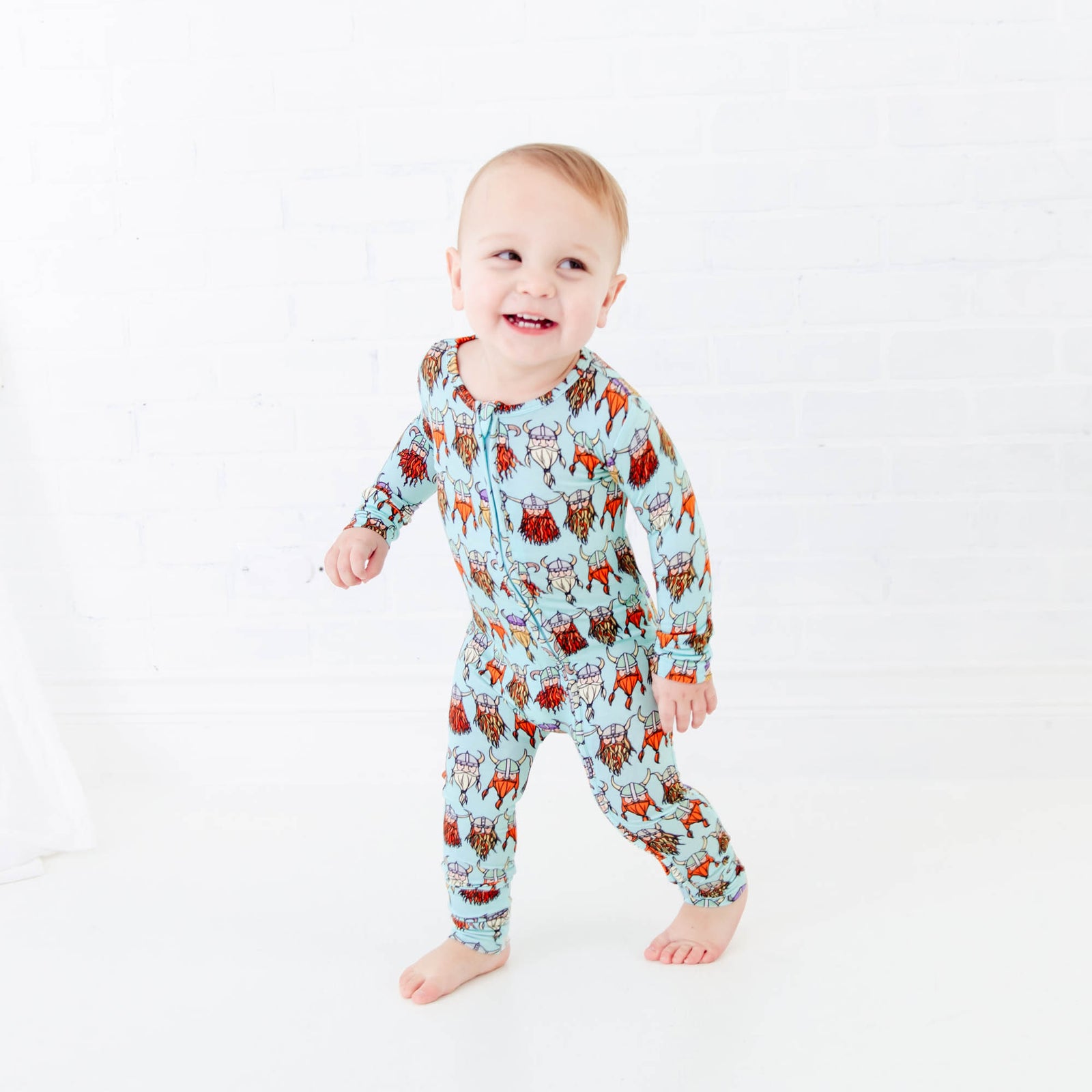 Nordic Dreams Bamboo Convertible kids Footed Pajama | Dreamiere