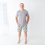 Nordic Dreams Men's Sleep Shorts and Tee