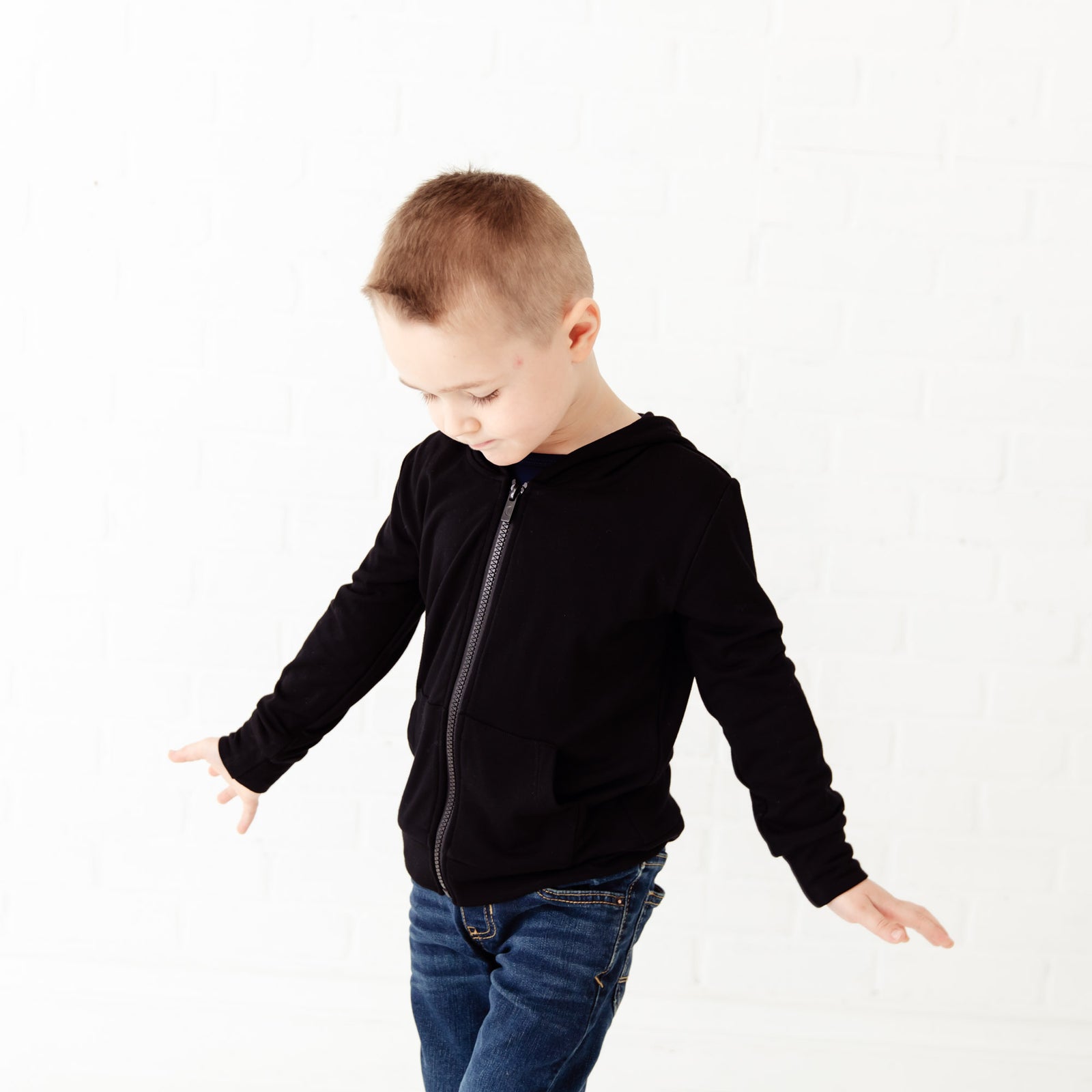 Onyx Bamboo Zip Up Hoodie – Dreamiere