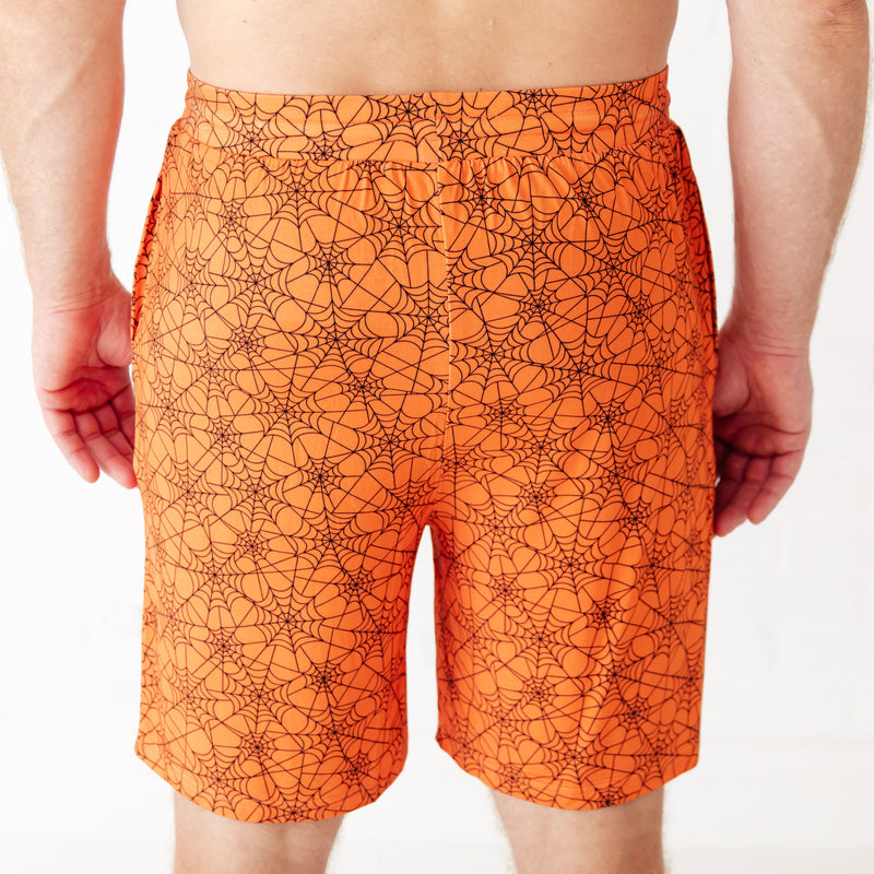 Dream Weaver Men's Sleep Shorts - Orange