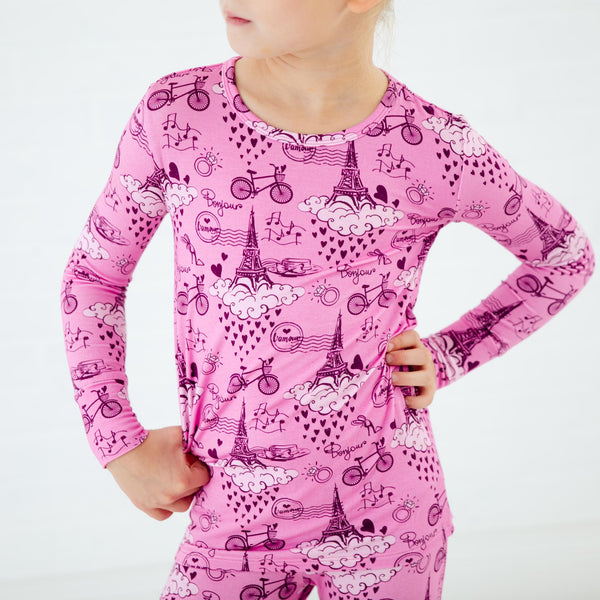 Eiffel For You Two Piece Pajamas Set