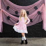 Paranormal Naptivity Ruffle Pocket Twirler and Shorts Set - Pink