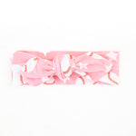 Stars And Strikes Topknot Headband - Pastel Pink
