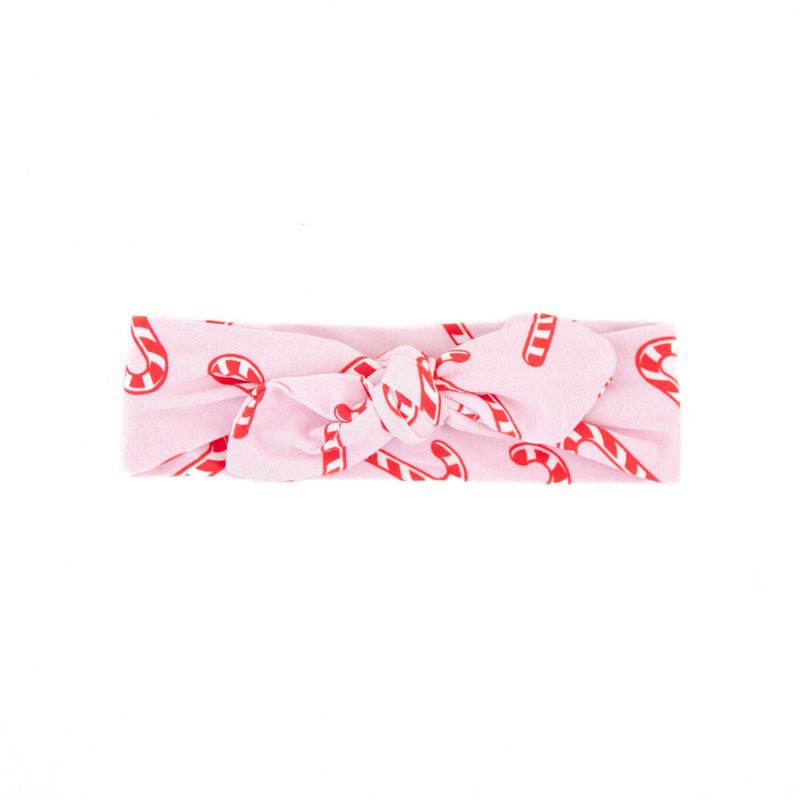 Candy Cane Lane Topknot Headband - Pink