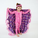 Let's Flamingle Ruffle Reversible Blanket