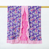 Let's Flamingle Ruffle Reversible Blanket