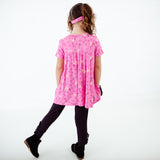 Let's Flamingle Pocket Tunic and Rouched Pants Set