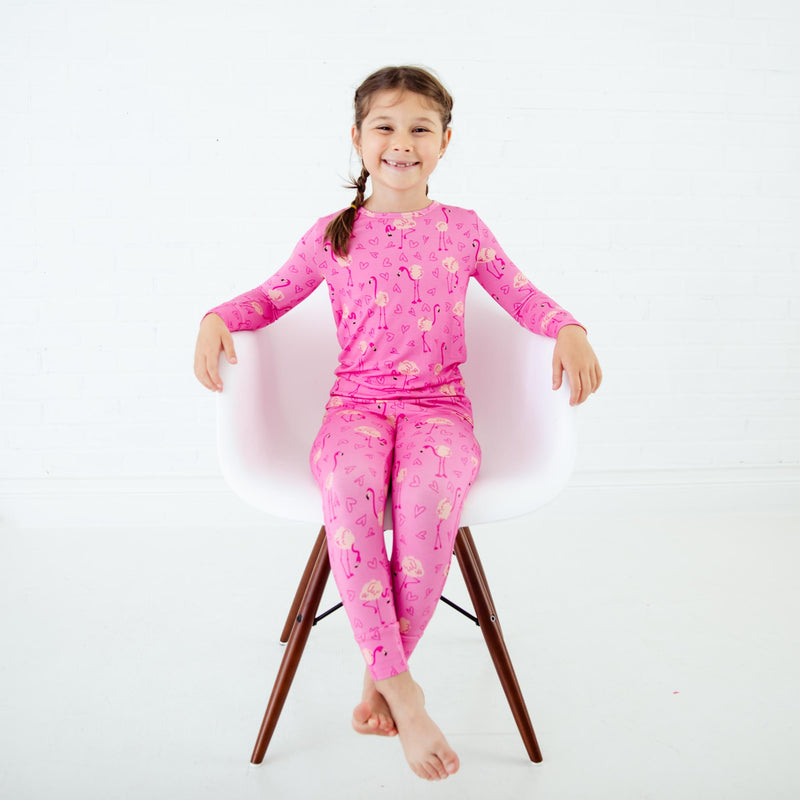 Let's Flamingle Two Piece Pajamas Set