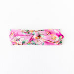 Flower Child Topknot Headband - Pink