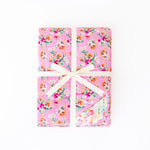 Flower Child Quilted Adult Bamboo Blanket - Two Layer - Pink