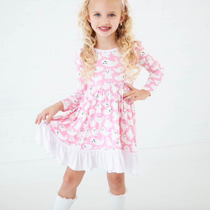 Paranormal Naptivity Ruffle Pocket Twirler and Shorts Set - Pink