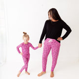 Dream Weaver Two Piece Pajamas Set - Pink
