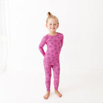 Dream Weaver Two Piece Pajamas Set - Pink
