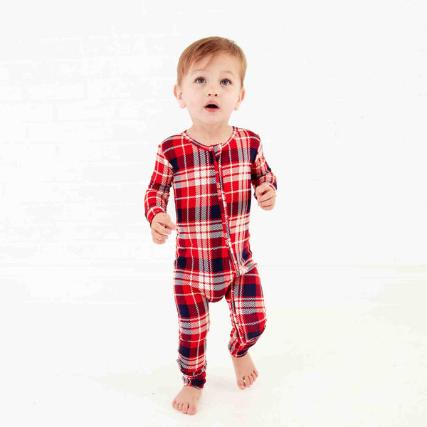 Rudolph’s Plaid Convertible Footie