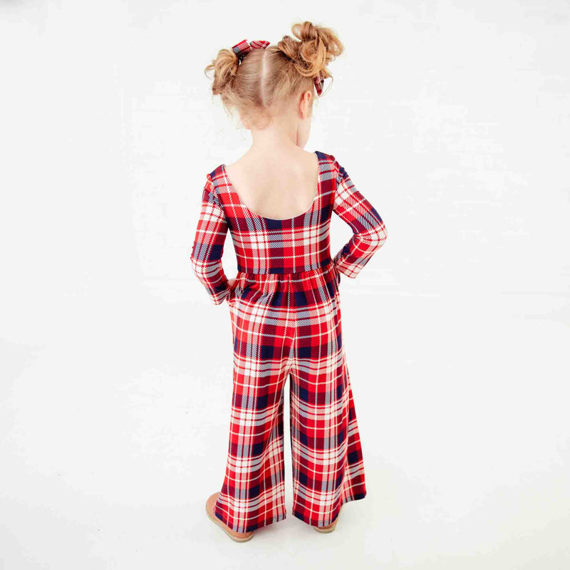Rudolph’s Plaid Leggy Romper