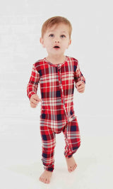 Rudolph’s Plaid Convertible Footie