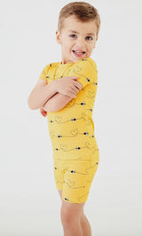 Bumble And Kind Short Sleeve and Shorts Two Piece Pajamas Set