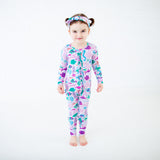 Under The Sea Convertible Footie - Violet Reef