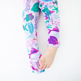 Under The Sea Convertible Footie - Violet Reef