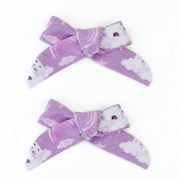 Chasing Fairytales Pigtail Bow Clip Set