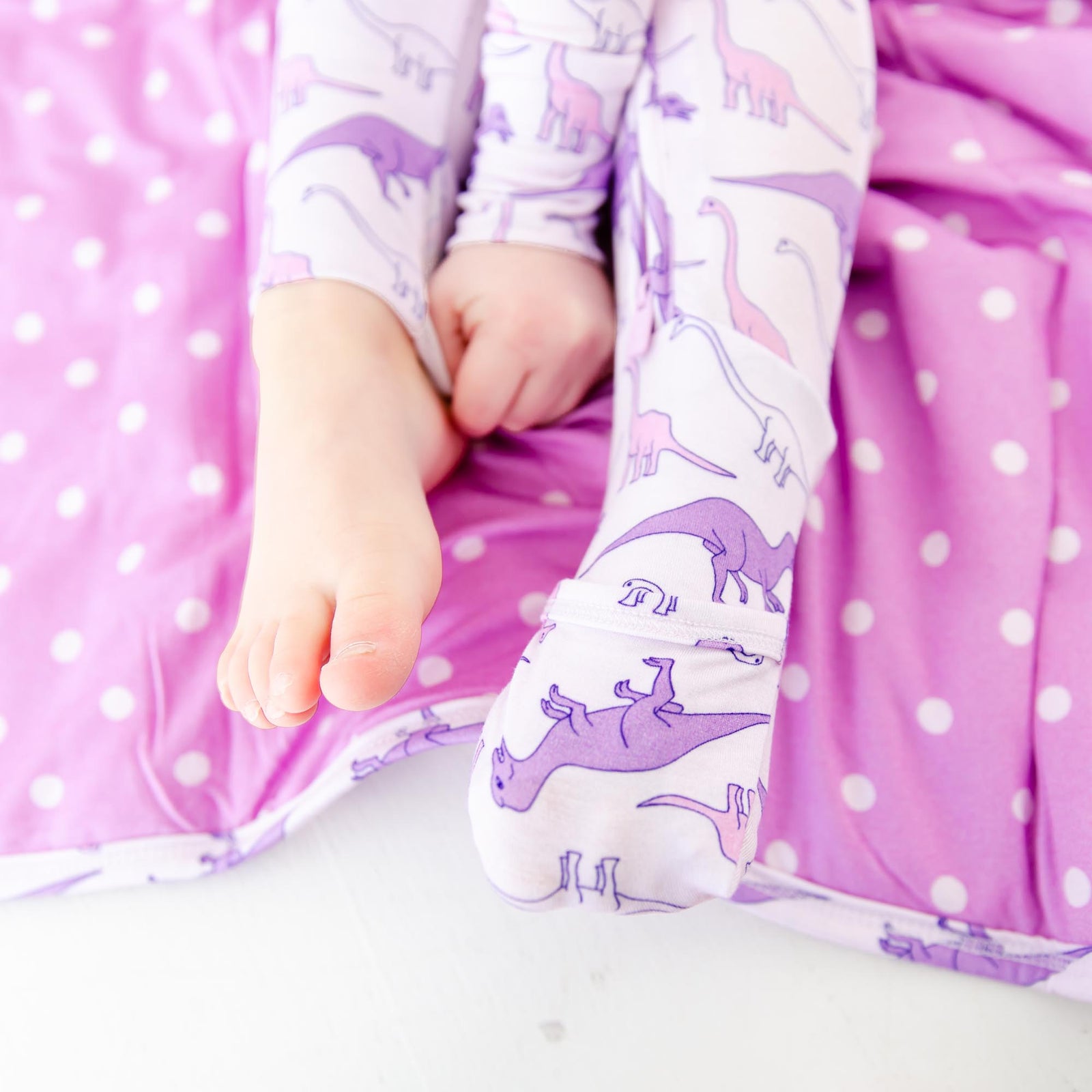 Land Before Bedtime Bamboo Convertible kids Footed Pajamas
