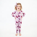 Coming Up Roses Ruffle Convertible Footie