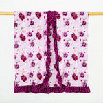Coming Up Roses Ruffle Reversible Blanket