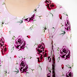 Coming Up Roses Ruffle Tunic and Velvet Pants Set