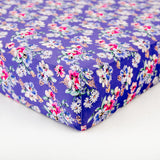 Flower Child Crib Sheet - Ultra Violet