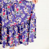 Flower Child Smocked Maxi Dress - Ultra Violet