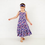 Flower Child Smocked Maxi Dress - Ultra Violet