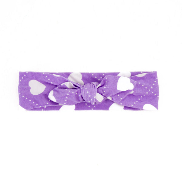 Heart To Get Topknot Headband - Purple