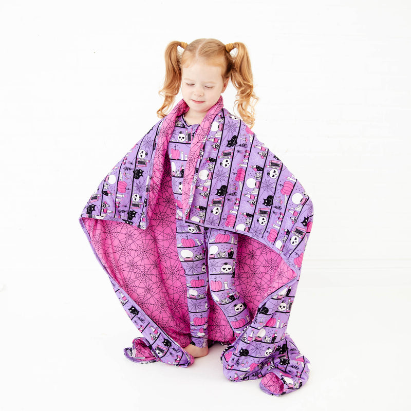 A Drop Of Magic Quilted Children's Bamboo Blanket - Purple