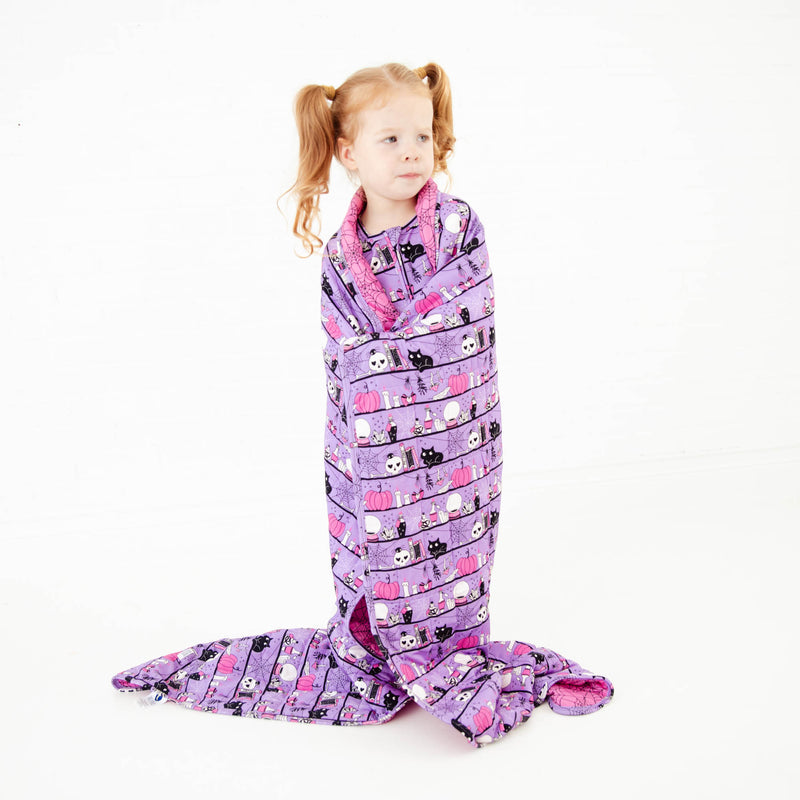 A Drop Of Magic Quilted Children's Bamboo Blanket - Purple