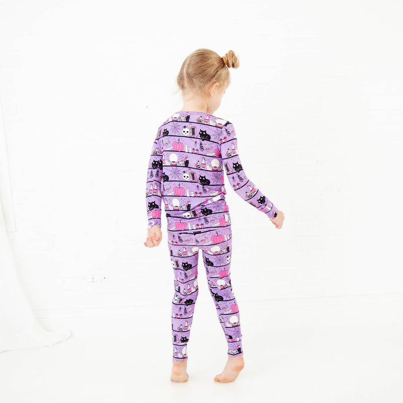 A Drop Of Magic Two Piece Pajamas Set - Purple