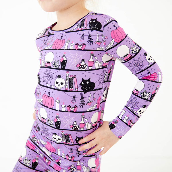 A Drop Of Magic Two Piece Pajamas Set - Purple